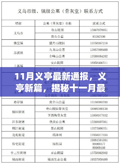 11月义亭最新通报,义亭新篇,揭秘十一月最新通报背后的故事与影响