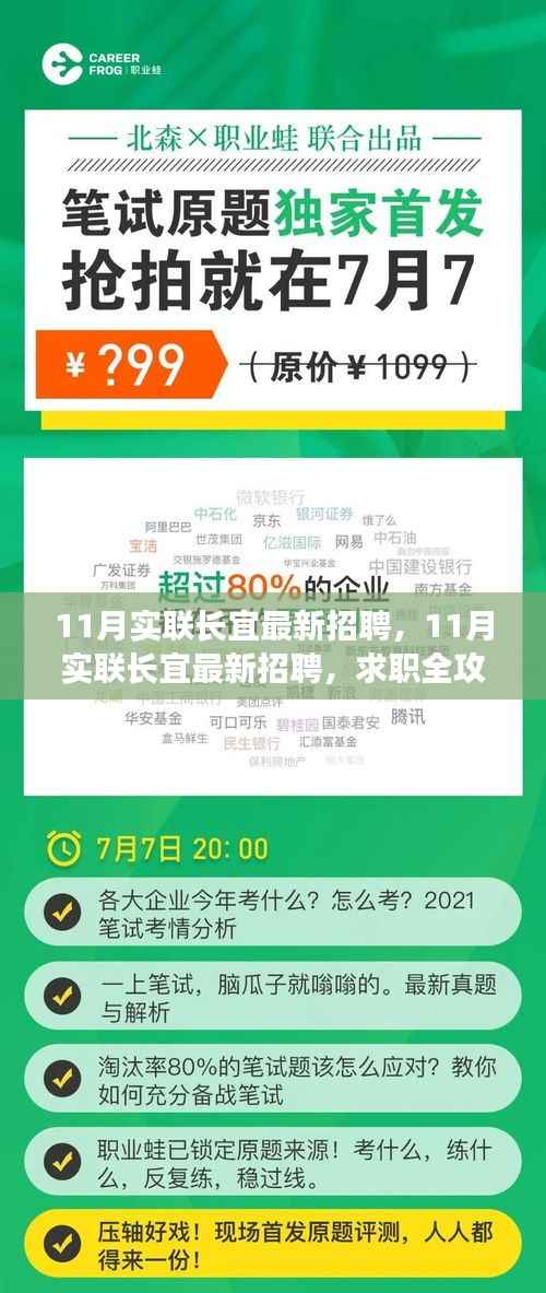 11月实联长宜最新招聘及求职全攻略,手把手教你成功应聘