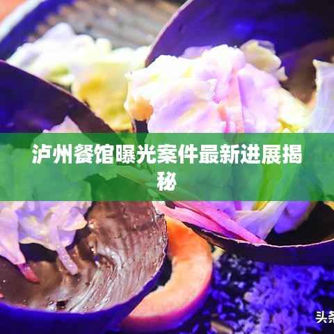 泸州餐馆曝光案件最新进展揭秘