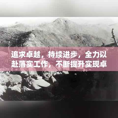 追求卓越,持续进步,全力以赴落实工作,不断提升实现卓越之路