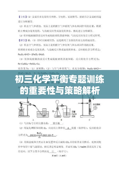 初三化学平衡专题训练的重要性与策略解析