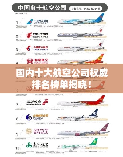 国内十大航空公司权威排名榜单揭晓!