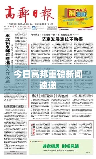 今日高邦重磅新闻速递